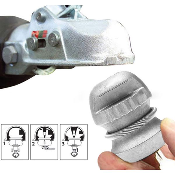 Замок на прицепе Замок на прицепе для шарового соединения диаметром 50 мм Необходимый аксессуар прицепа