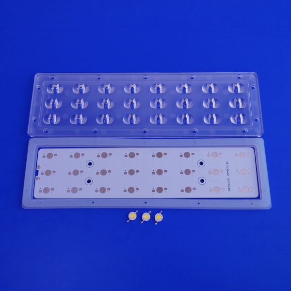 Outdoor Led Street Light Components / Module PC Reflector Lens For Street Lighting