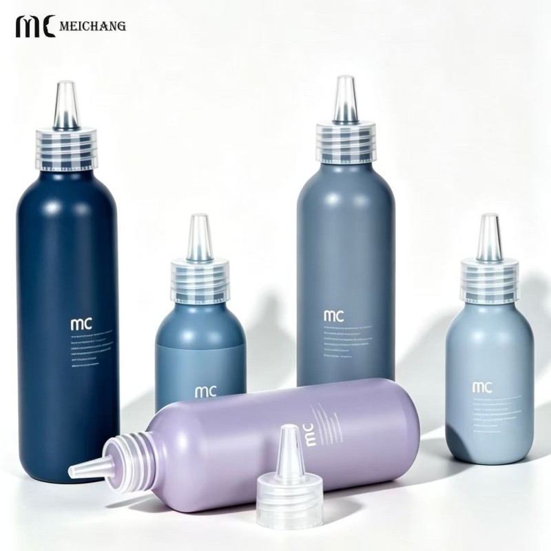 60G 80G 100G 120G 150G Multi-Size HDPE Squeeze Tip Bottles for Skincare Serums & Scalp Care Custom ODM OEM Packaging(MC-1417)