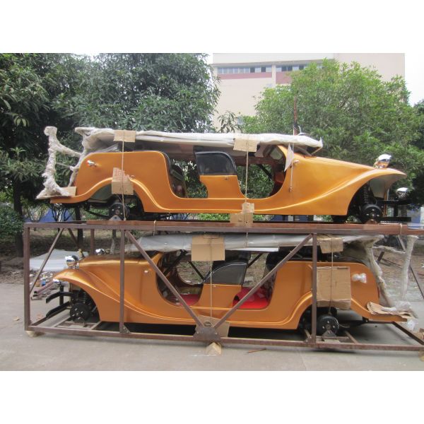 Safety Six Seater Pure Electric Shuttle Bus For Reception 4KW DC Motor