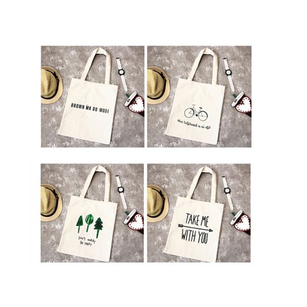 Custom promotional bag Korean version casual handbags art fresh shoulder canvas bag