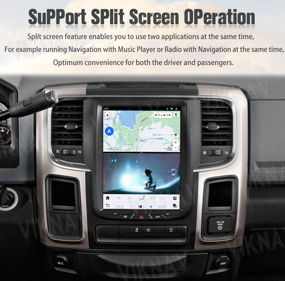 8 игрок автомобильного радиоприемника андроида ядра 10,4» на Ram 1500 доджа 2013 до 2018