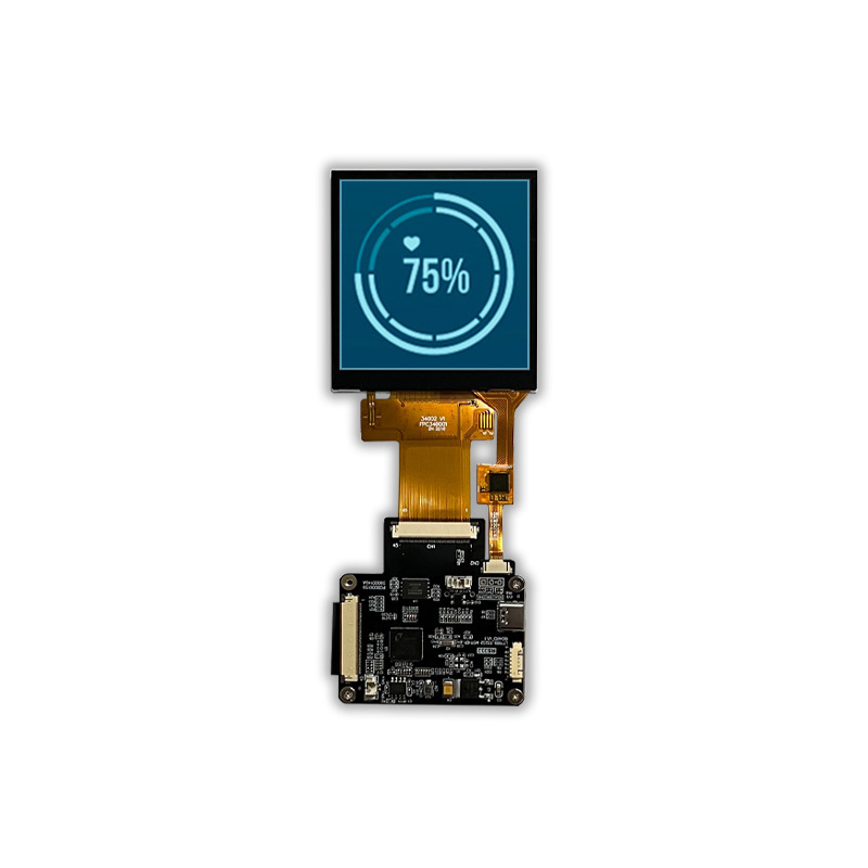3.4-inch 480x480 serial screen, RS232 signal interface square high-brightness LCD display module with UART board