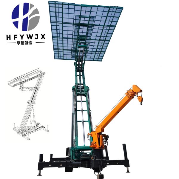 Hydraulic Driven High Altitude Lifting Platform 18.5m Lifting Height For Roof Tile Installation