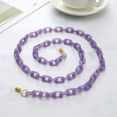 Good quality and beautiful Acrylic pvc chain necklace face masking chain for sale