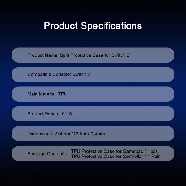 3-in-1 Protective Case for Nintendo Switch 2, Anti-Scratch Shockproof TPU Cover for Console and Joy-Cons