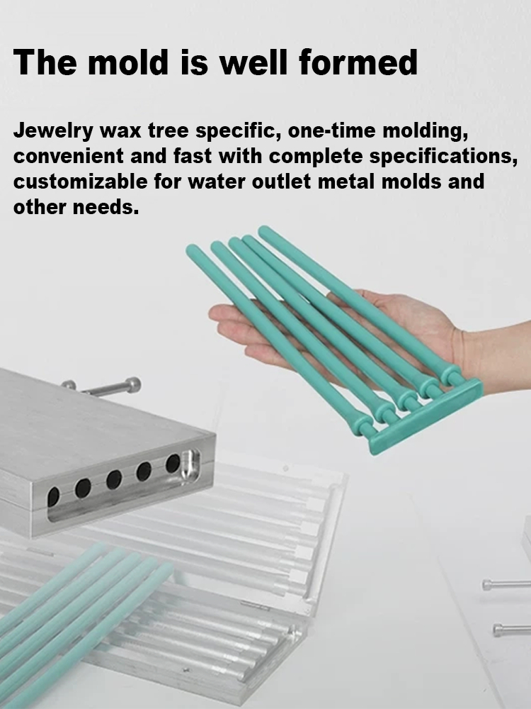 Tree core wax mold with H:30 W:120 L1:75 dimensions and Φ8*10