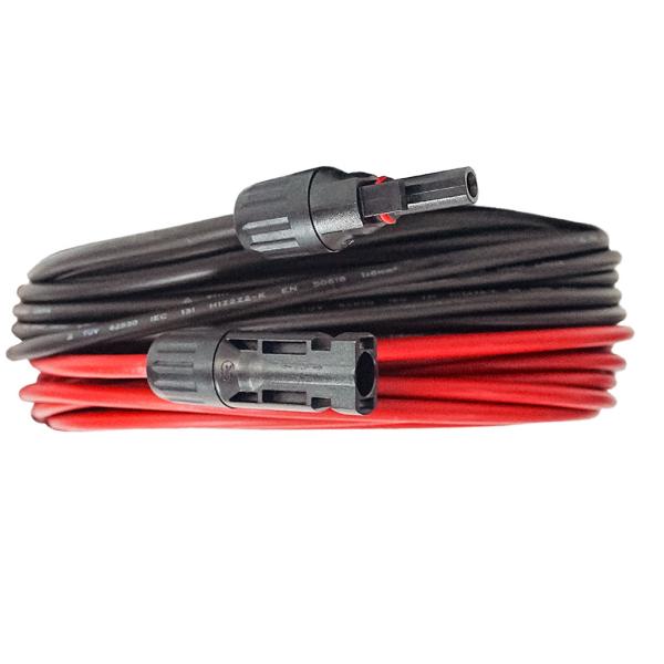 H1Z2Z2-K Model DC Solar Cable with 0.8mm Insulation Thickness and 100/200m Per Roll Packaging