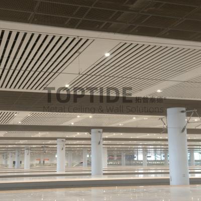 Aluminum / Aluminium Building Decorative Geometrical Pattern Metal suspended Ceiling Tiles