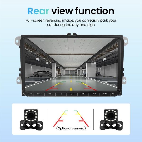 Volkswagen Golf Polo Tiguan Passat Skoda Octavia Carplay Auto с GPS и разрешением 1024 * 600