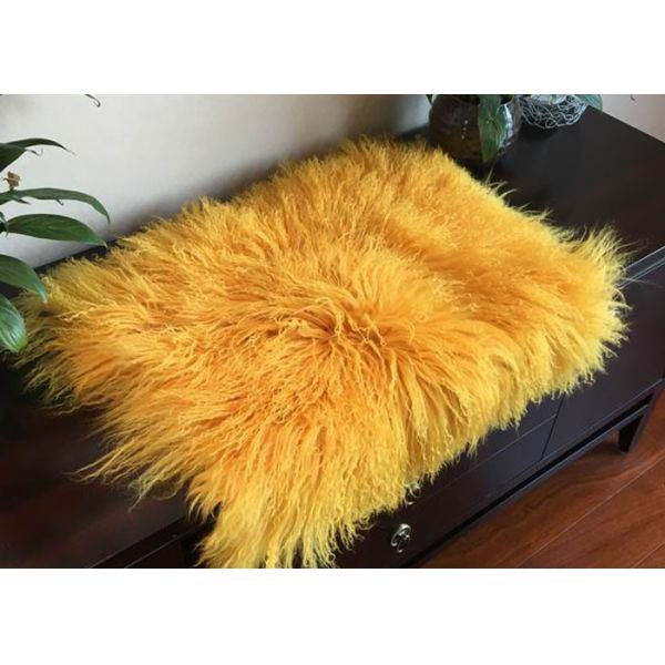 Mongolian Sheepskin Rug Luxury Real Long Curly Haired Tibetan Lambskin fur
