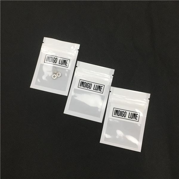 Bolsas de plástico personalizadas de embalagem de jóias com janela transparente