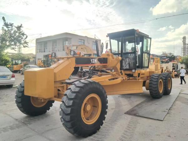 Original Engine 12H Used CAT Motor Grader For Road Construction Mining