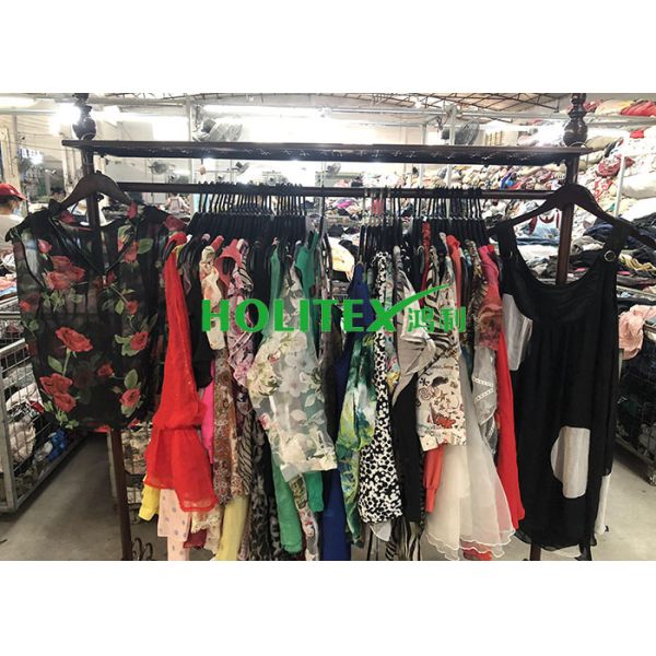 Wearable Second Hand Fashion Clothes Used Ladies Silk Blouses For Summer