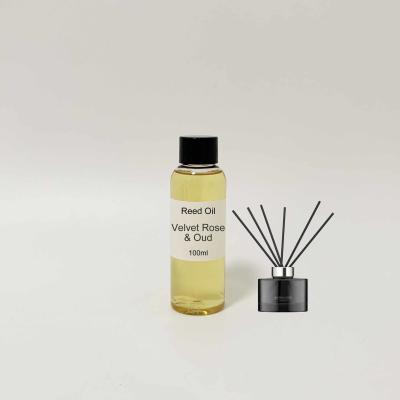 Velvet Rose & Oud Flower Note Woody Note Reed Diffuser Oil Pure Alcohol Free