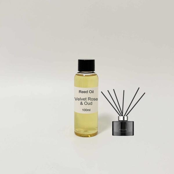 Velvet Rose & Oud Flower Note Woody Note Reed Diffuser Oil Pure Alcohol Free