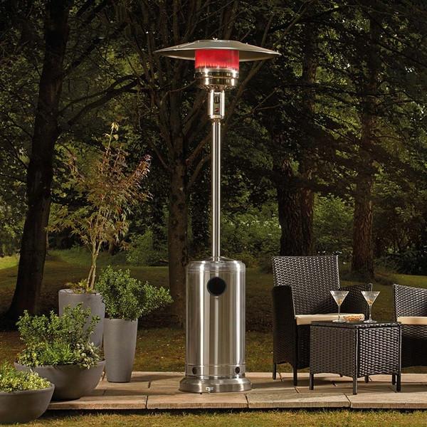 220 cmH Stainless Steel Silver Gas Flexible Radiant Outdoor Mushroom Gas Heater