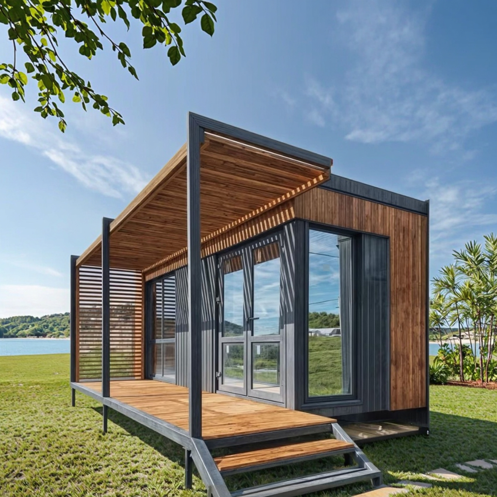 Triangular Design Prefab House, Quick Assembly Customized Portable Multi-Functional Living Storage Unit