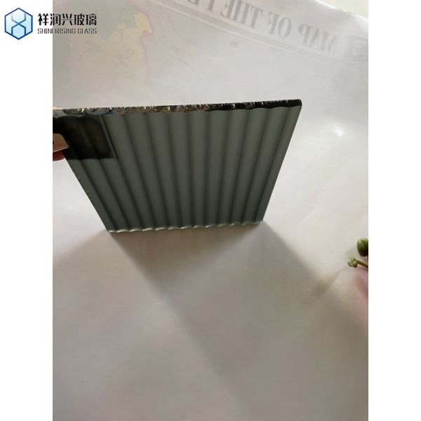 Flat Polished Clear Bronze Grey Blue Tinted Glue Chip Glass Patterned Glass for Edge Work