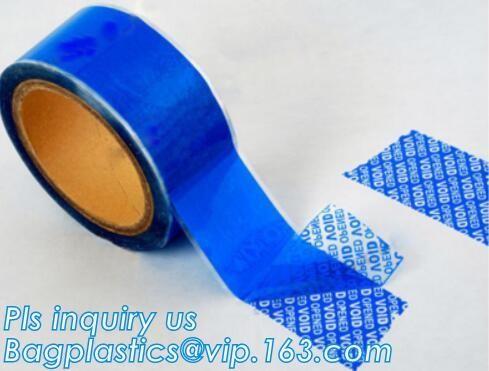 transfer high residue tamper evident security void tape，Anti Tamper Proof Evident Security Warranty Void Tape bagease