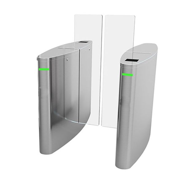 304 Stainless Steel 24V DC Motor Access Control Turnstiles with 55cm Passage Width and Full Height Sliding Barrier Gate
