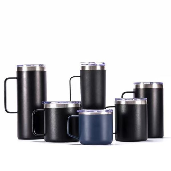 Double-Layer Stainless Steel Vacuum Insulation Beer Mug Cup for Coffee Tea Beer and Water