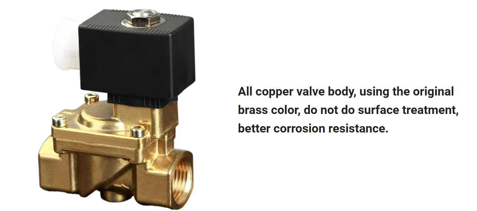 Premium Normally Open Brass Solenoid Valve For Industrial