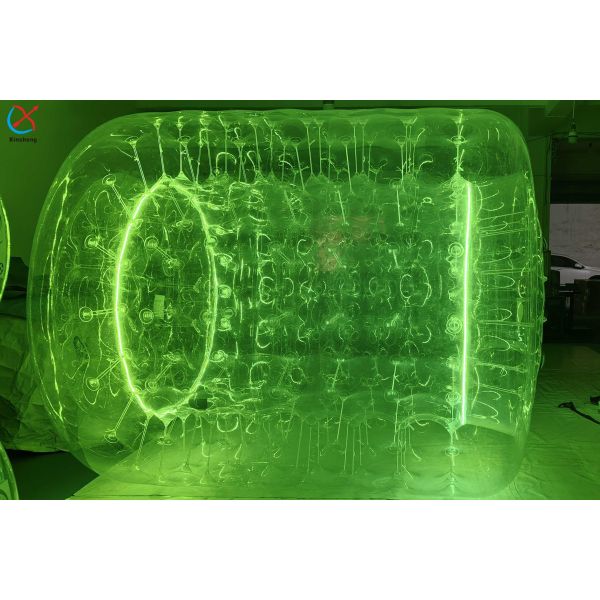 Factory LED Light PVC Roller Tube Roller Ball Game Inflatable Body Zorb Ball