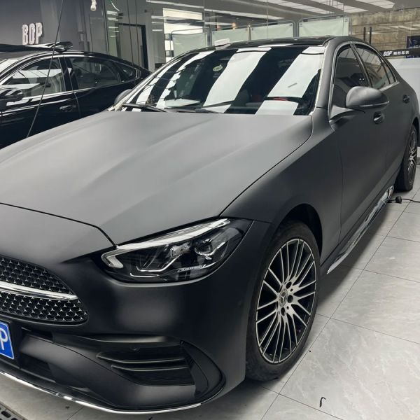 Película de protección de pintura de color negro mate 1.52x16m 8 Mil Autoadhesivo de color mate PPF