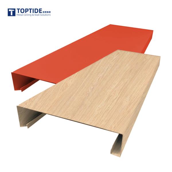 Stylish Metal Ceiling Design Decorative Building Material Linear Aluminum Strip Ceiling