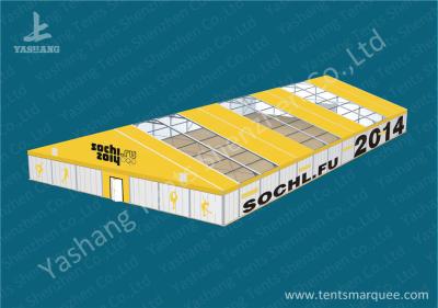 Outdoor Aluminum Framed Clear Span Tent Building hard sandwich wall