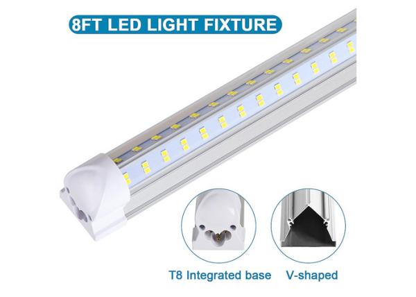 FCC 4 Row 8ft Integrated Led Tube Light 144W 2435*31*33Mm