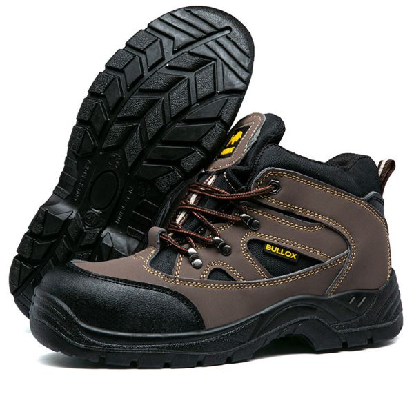 Oxford Cloth Security Boots Men PU Injection Sole Steel Plate Anti Proof Work For Mens