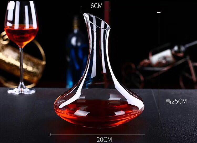 Персонализированная емкость дунутое рукой/1800мл графинчика вина кристаллического стекла 1200мл