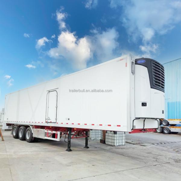 47ft 3 Axle Chill and Frozen Refrigerated Truck Trailer with Portal Stainless Steel Body
