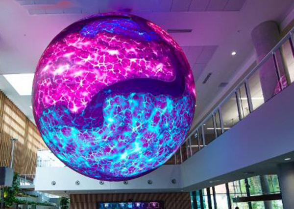 Écran LED sphérique extérieur à 360° Pas de pixel 3,91 mm 500x1000mm