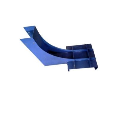 Precision Sheet Metal Fabrication , CNC Bending Metal Laser Cut Parts Blue Powder Painted