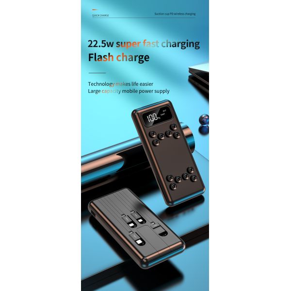 18w Magnetic Wireless Power Banks Portable Mini Size Wireless Power Bank 10000mAh