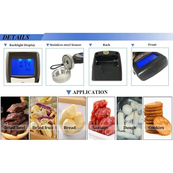 WA-60A Portable Water Activity Meter for Food Agriculture 5 Minutes Sampling Time
