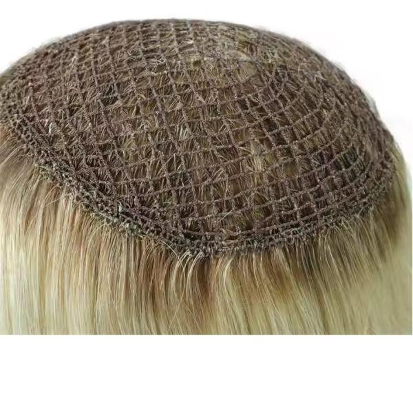 Hot Sale Brazilian Virgin Hair Topper Human Fish Net Women Topper Human Hair Toupee Raw Hair Topper for Women