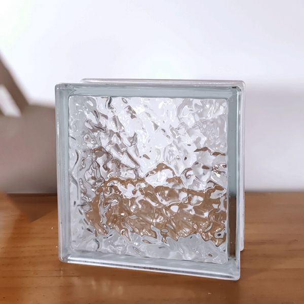Custom Decorative Crystal Glass Block Transparent Window Wall Hollow Glass Brick