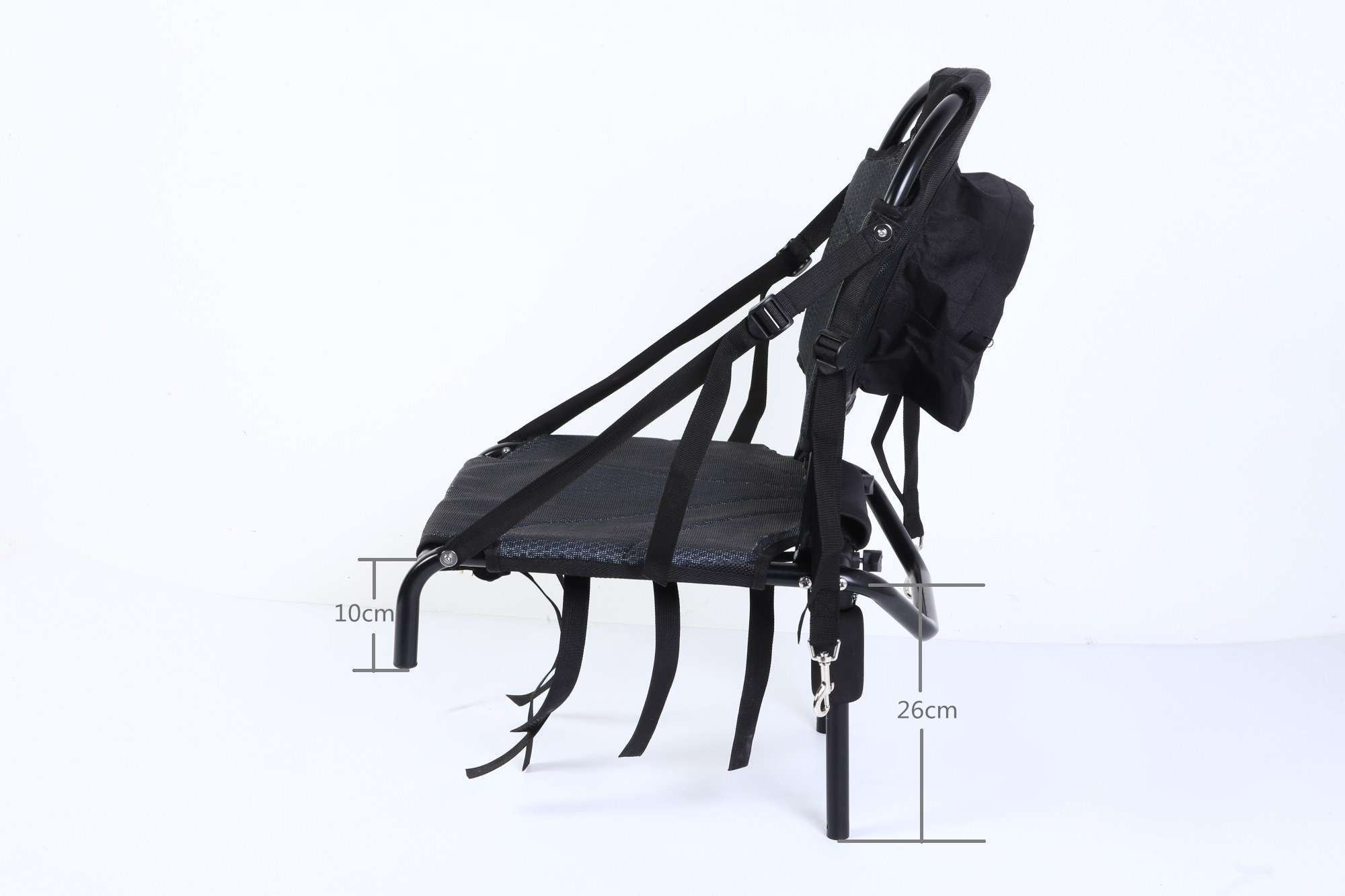 Стул рыбной ловли аксессуаров шлюпки каяка картины логотипа прочный алюминиевый складывая