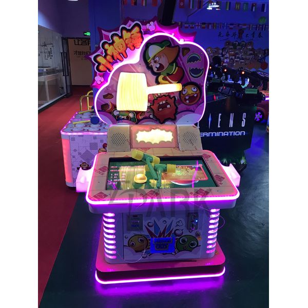 280W Redemption Arcade Machines , Small God Hammer Game Machine