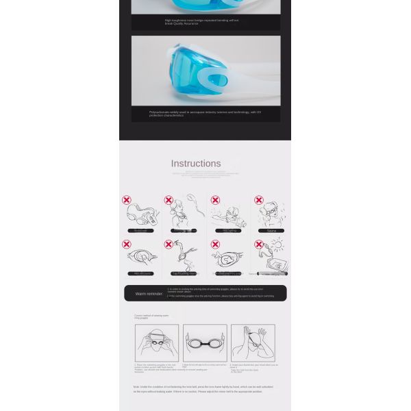 Advanced Anti - Fog & UV Protection Swimming Goggles
