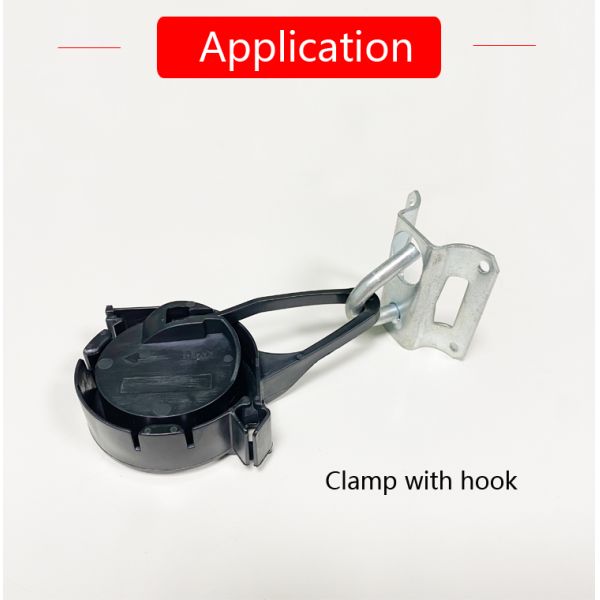 FTTH Drop Cable Wire Clamp Round Plastic Cable Installation Kits 2-6mm PA66 Черный