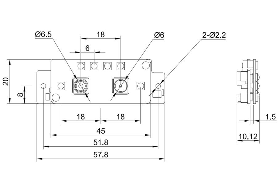JP-FM888 Инфракрасный + видимый свет Модуль алгоритма распознавания лица с двумя линзами UART Baud Rate 115200 (по умолчанию)