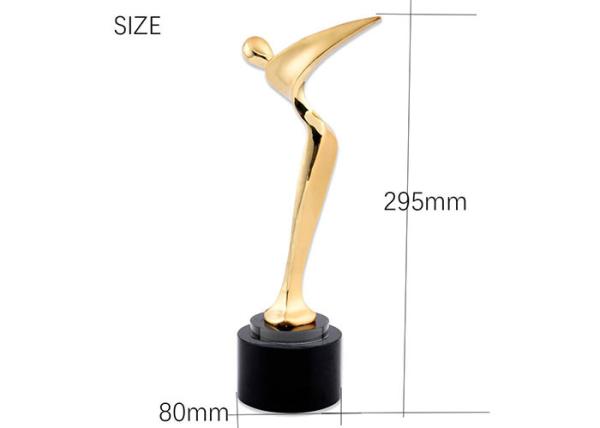 Rose Gold Plated Golf Trophy Awards , Longest Driver PGA Golf Trophies