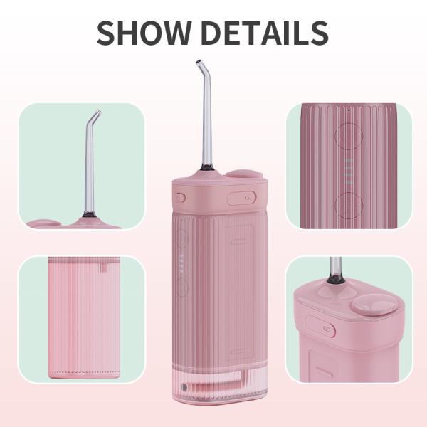 IPX7 Waterproof Mini Water Flosser Device With 1100mah Lithium Battery