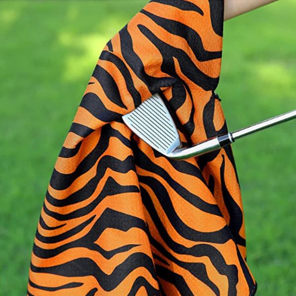 GRS Printed Microfiber Soft Golf Towel With Custom Logo Waffle Towel