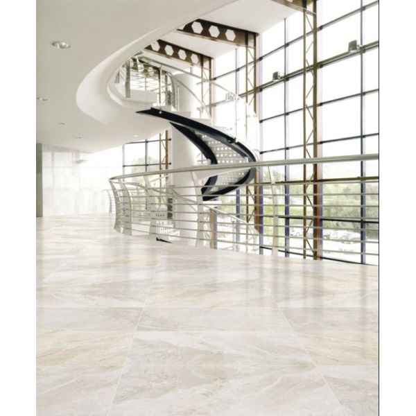 Бежевая серая мраморная толщина плитки 12мм фарфора отполировала размер см 60кс120